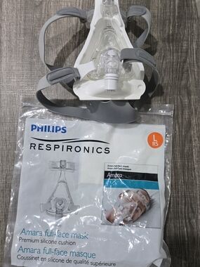 Open Unused Philips Respironics Amara Full-Face CPAP Mask Large